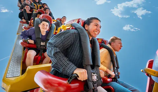 teens on storm runner at hersheypark