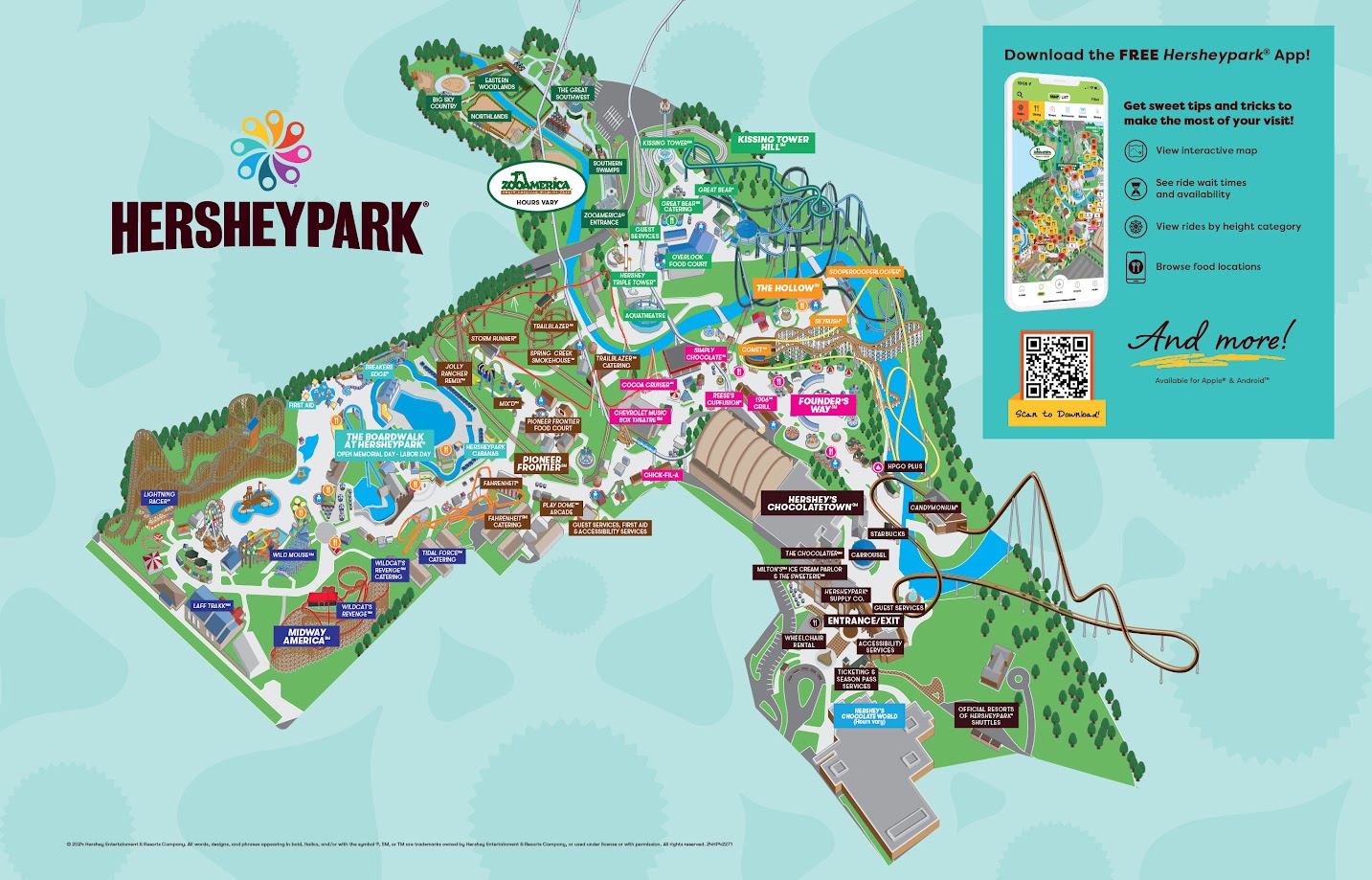 Map of Hersheypark