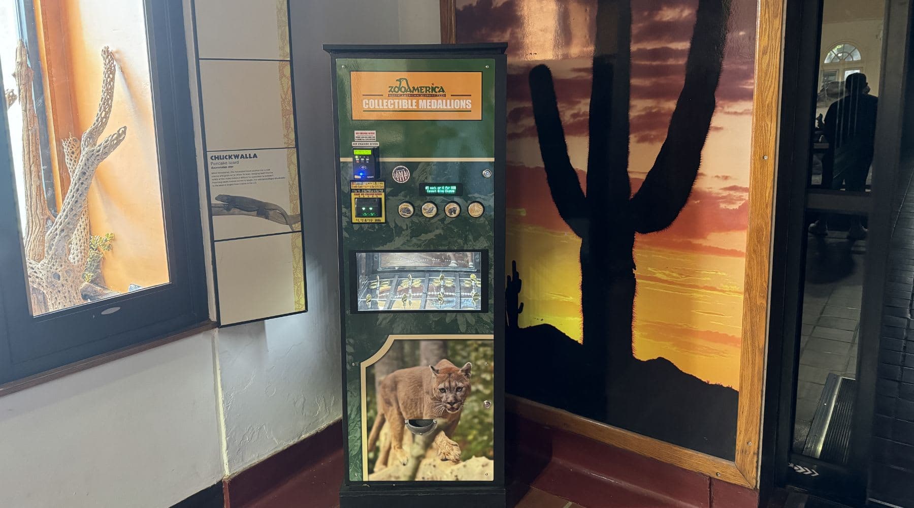 Coin collectables outside of ZooAmerica
