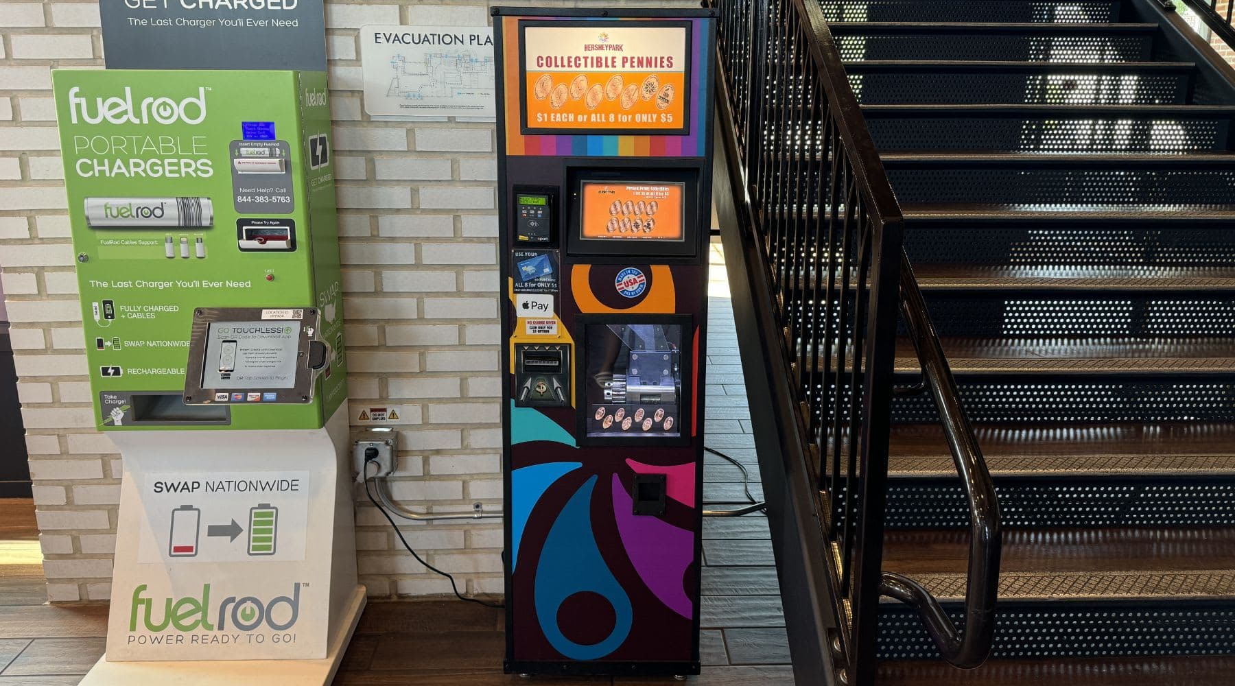 Pressed penny machine outside of Chocolatetown