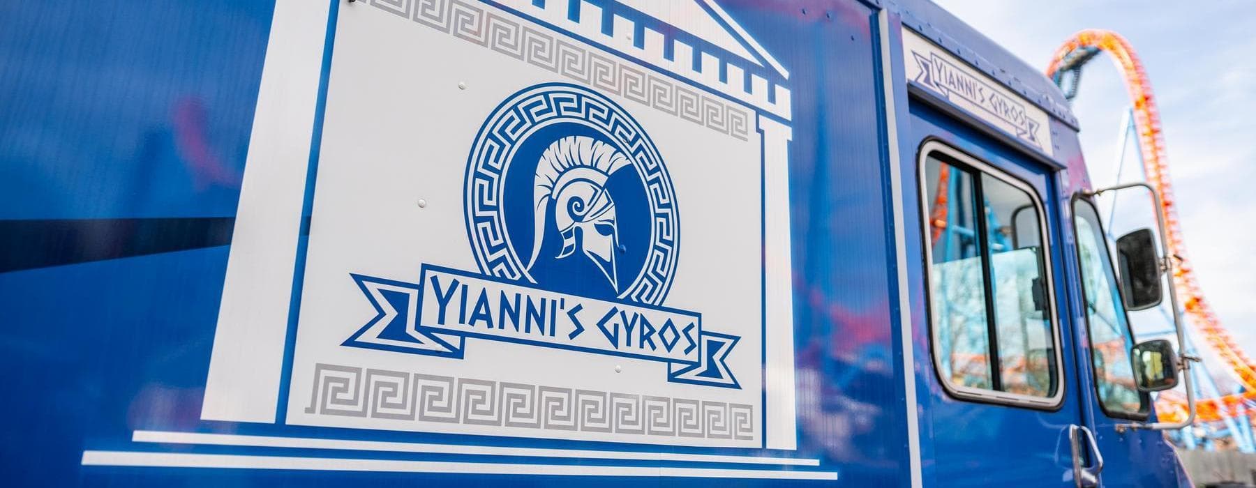Exterior shot of Yianni's Gyros Food Truck