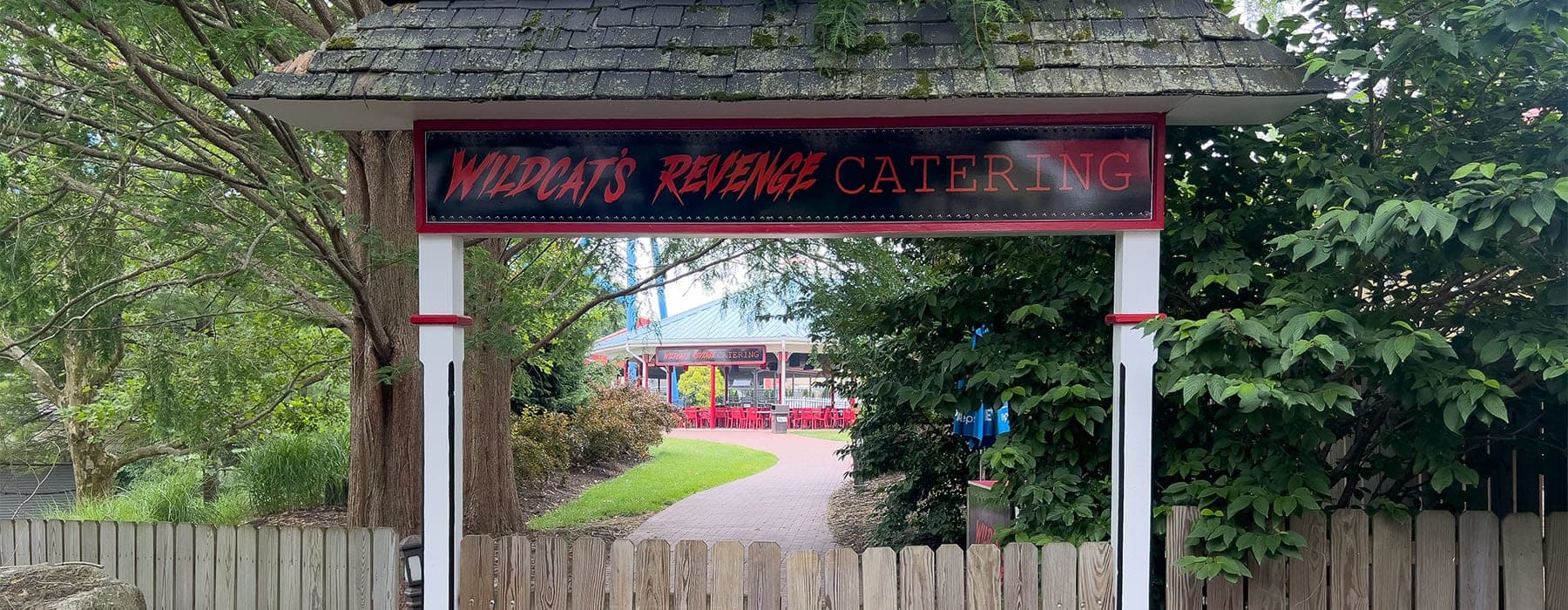 Wildcat's Revenge Catering Area inside Hersheypark
