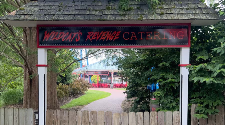 Wildcat's Revenge Catering Area inside Hersheypark