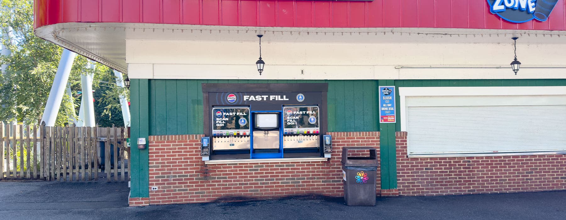 Pepsi Fast Fill at Hollow Pizza Exterior View