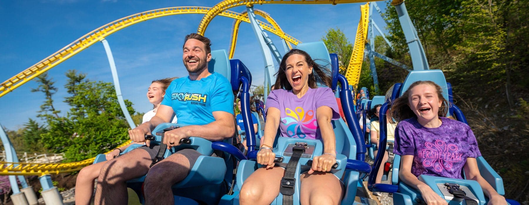 Family on Skyrush