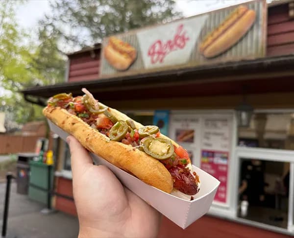 hot dog at hersheypark