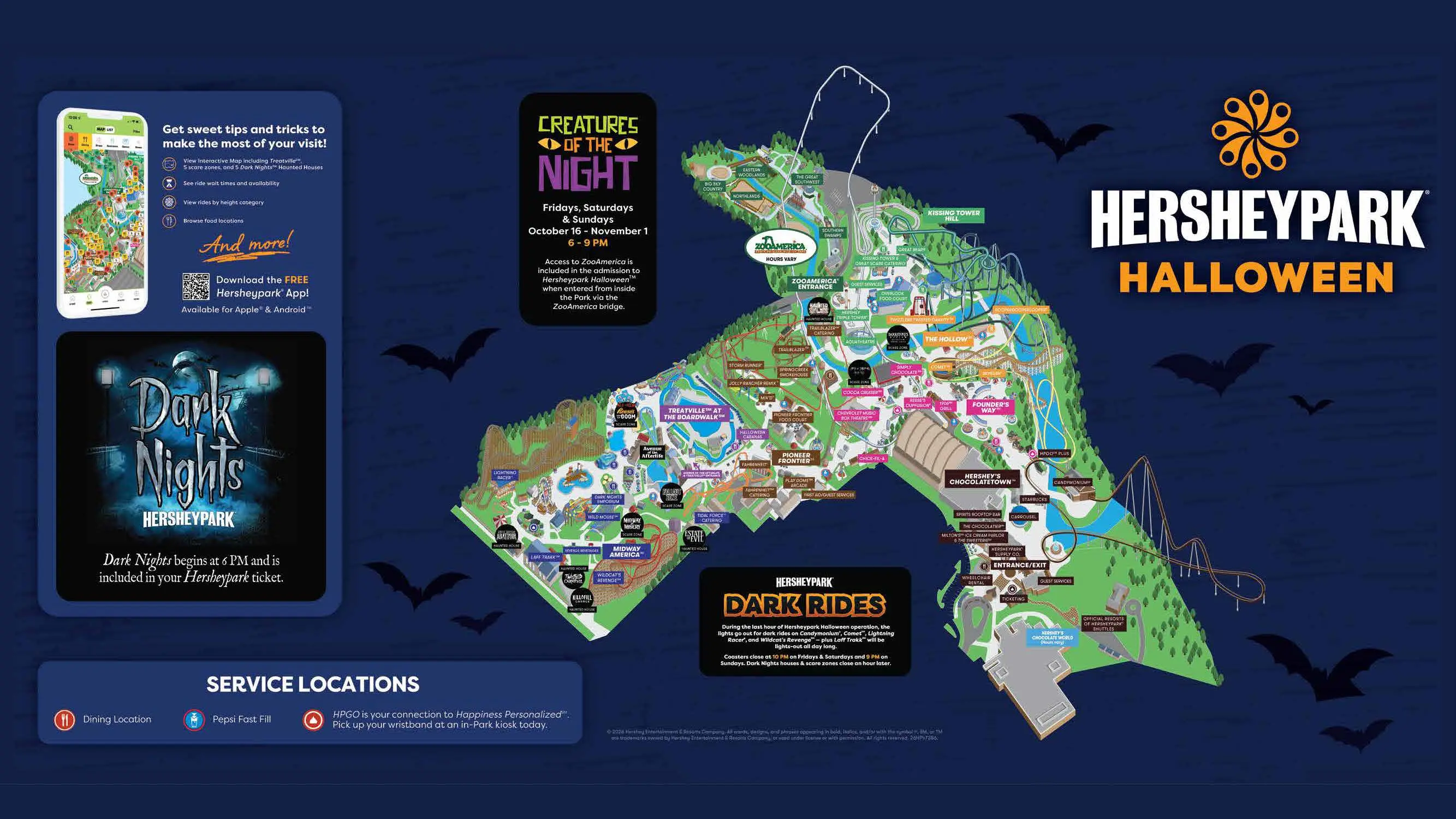 hersheypark halloween and dark nights map 002