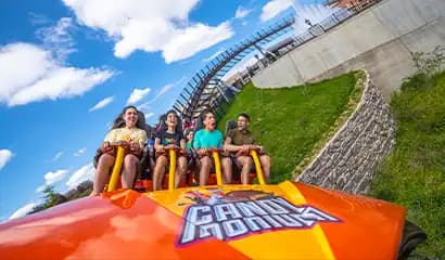 rider on candymonium at hersheypark