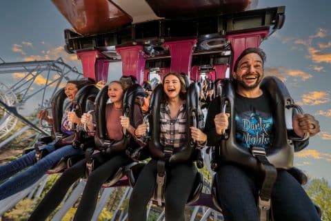 guests riding great bear at hersheypark