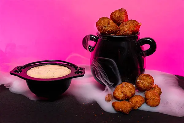 cheese curds and ranch during hersheypark halloween