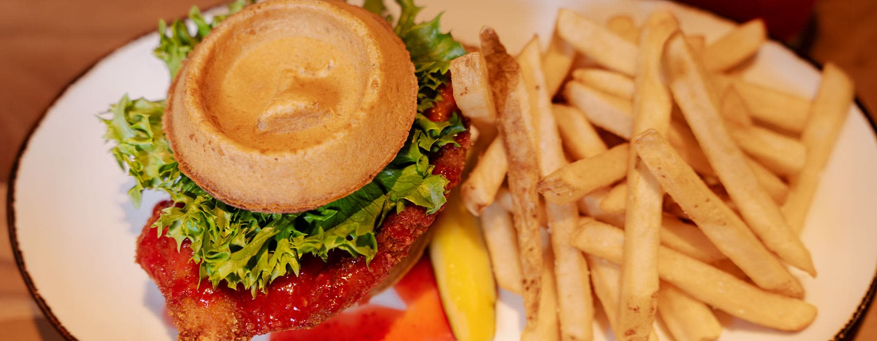 Chocolatier chicken and waffles