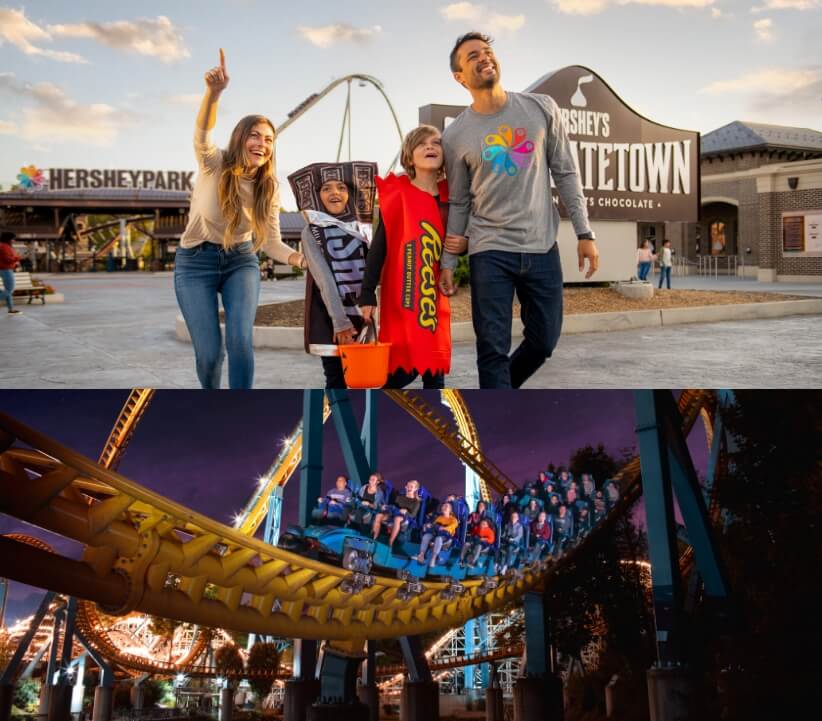 Guests enjoying Hersheypark and The Official Resorts of Hersheypark during Halloween