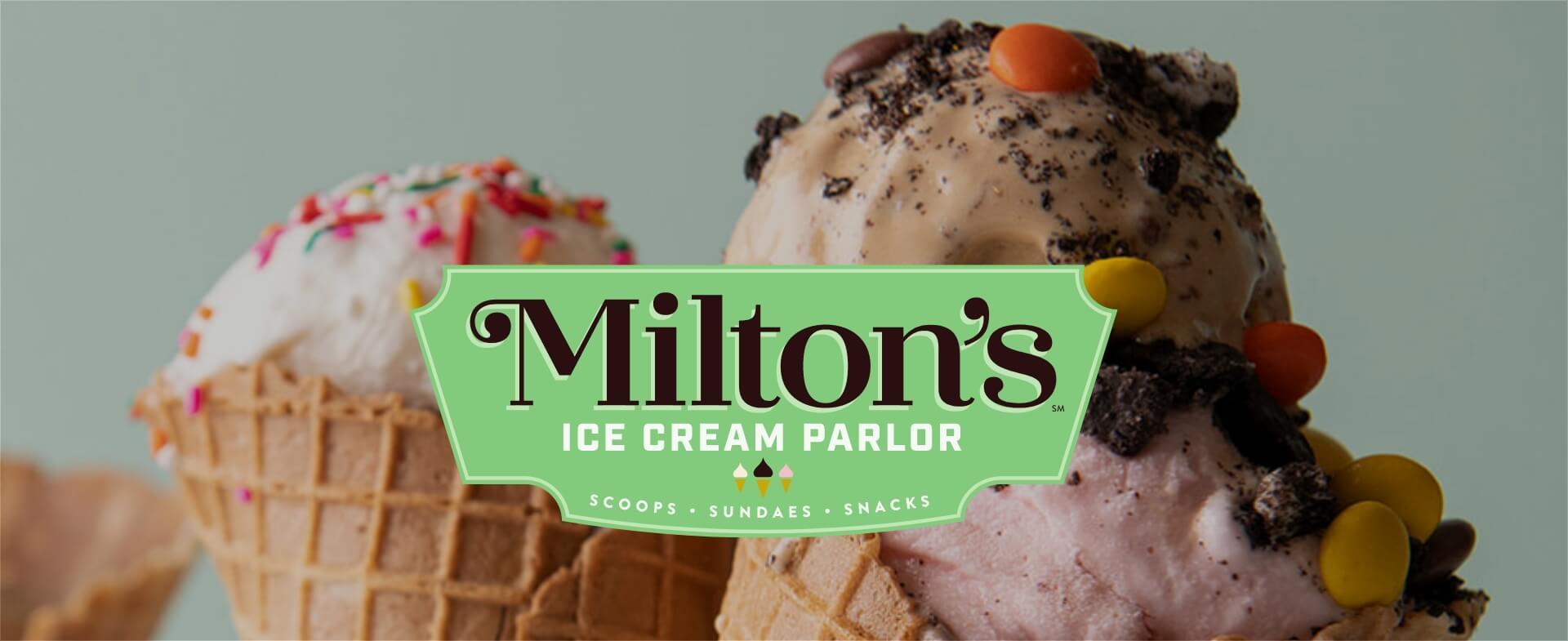 Miltons Ice Cream Parlour Logo