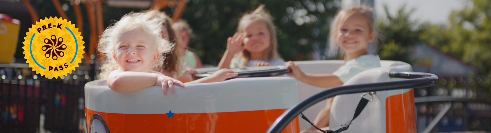 Children riding kiddie ride at Hersheypark