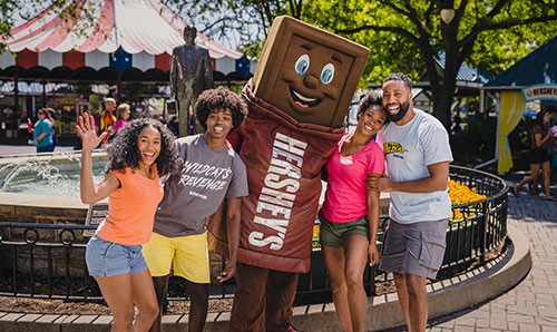 Pass holder family with Hershey character